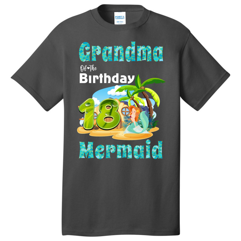 Cute Mermaid Gramma Of The 18th Birthday Hipster Basic T-shirt | Artistshot