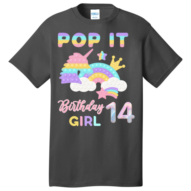 Pop It 14th Birthday Girl Vintage Basic T-shirt | Artistshot