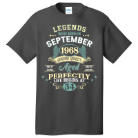 54th Birthday Decoration Legends Were Born In Sept Basic T-shirt | Artistshot