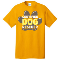 Dog Adoption Day Gift Retro Basic T-shirt | Artistshot