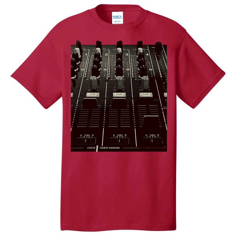 Dj Mixer Fader And Knobs Photo Basic T-shirt | Artistshot