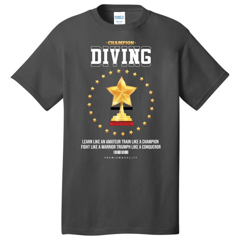 Diving Green Aesthetic Basic T-shirt by civileromeah | Artistshot