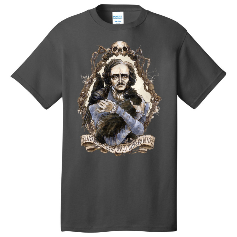 Edgar Allan Poe & Friends  (1) Basic T-shirt by keehanquakera | Artistshot