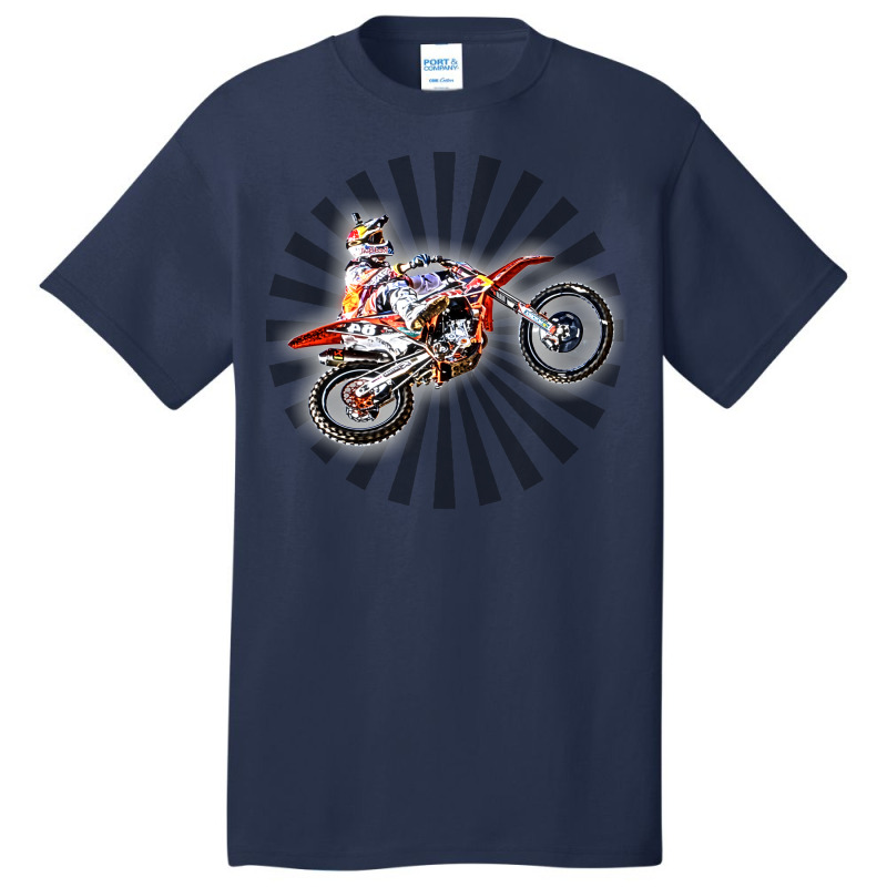 Dirt Bike Jump Or Motocross Jump Mx Or Motorcycle Basic T-shirt by valkdiartel | Artistshot