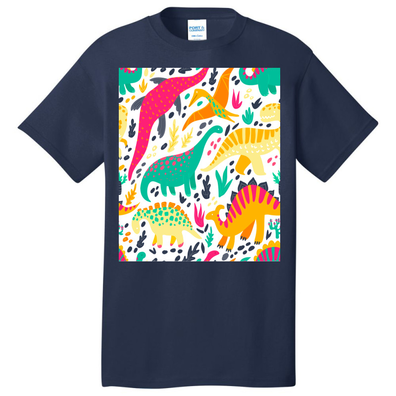 Bright Dinosaurs Hippie Basic T-shirt | Artistshot