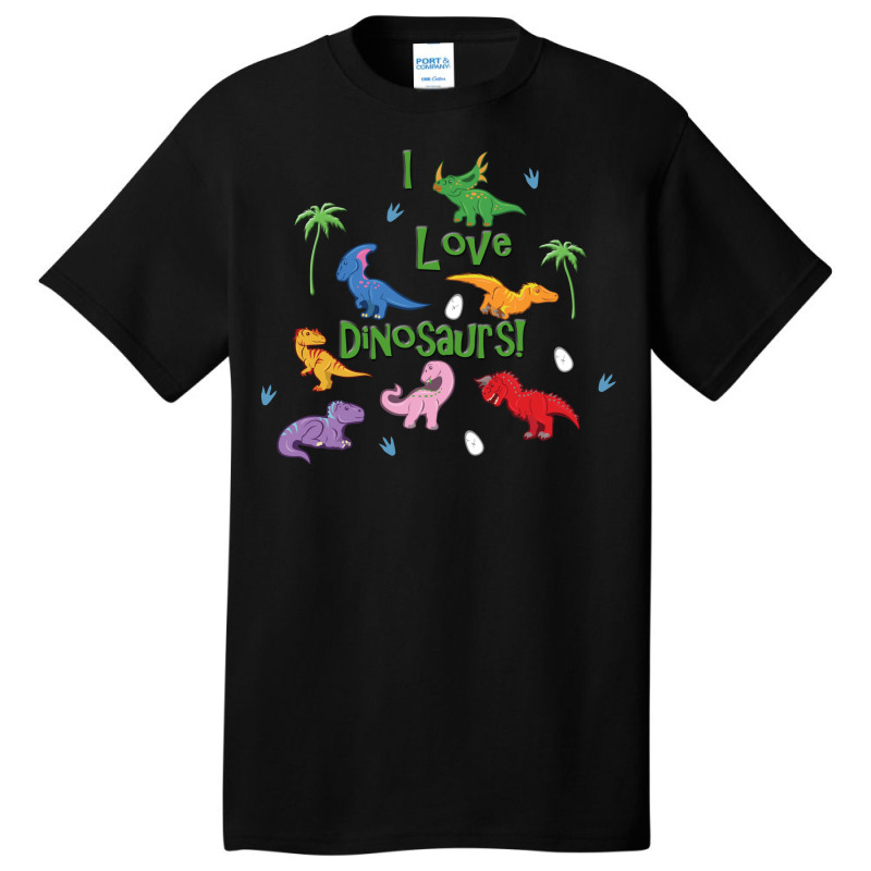 I Love Cute Dinosaurs Hipster Basic T-shirt | Artistshot