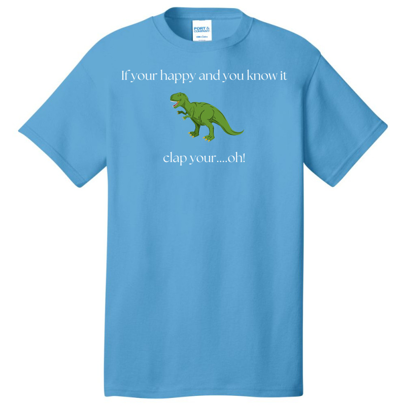 Trex Clap Your Handsoops Dark Tshirt Boy Basic T-shirt | Artistshot