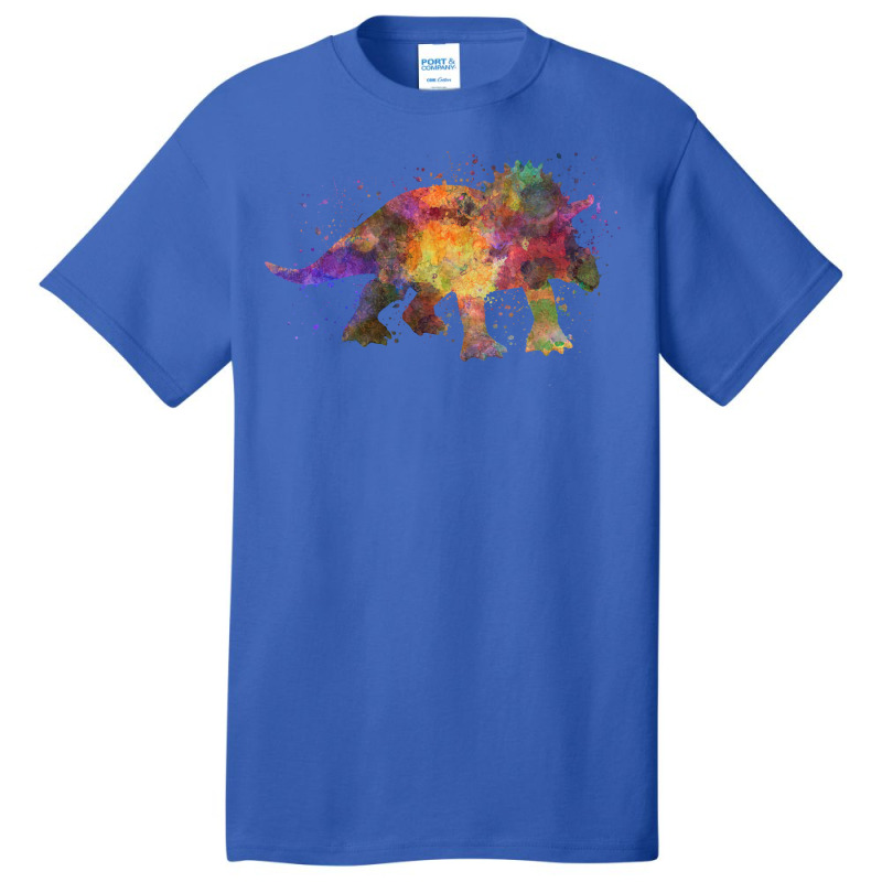 Triceratops In Watercolor Tumblr Basic T-shirt | Artistshot