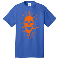 Cyber Skull Orange Basic T-shirt | Artistshot