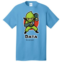 The Fast Data Analyst Red Basic T-shirt | Artistshot