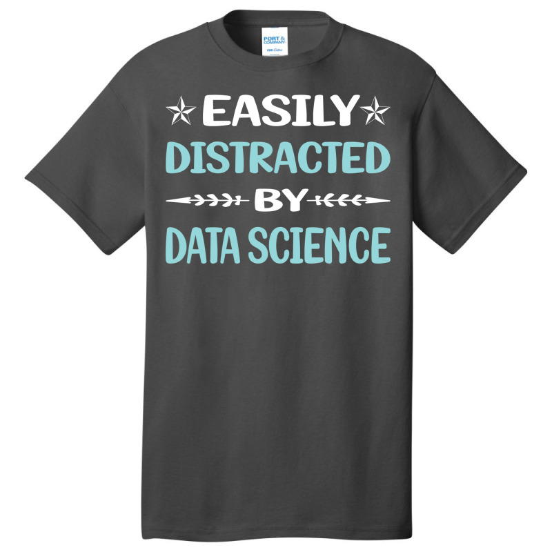 Funny Easily Distracted By Data Science Red Basic T-shirt | Artistshot