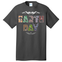 Earth Day Hipster Red Basic T-shirt | Artistshot