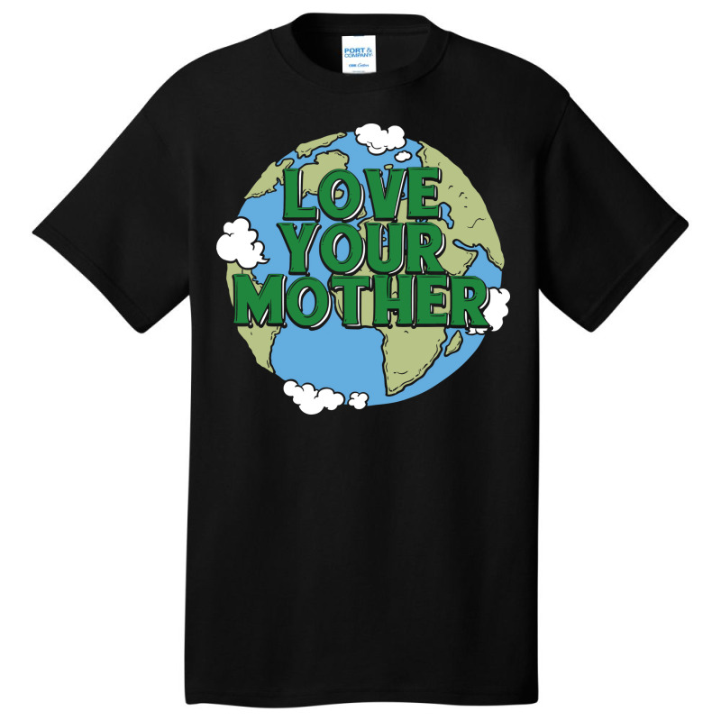 Earth Day Music Blue Hipster Basic T-shirt | Artistshot