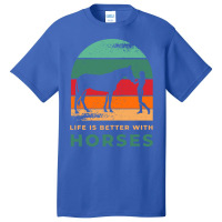 Equestrian Gallop Horse Gift For Horseman And Hors Basic T-shirt | Artistshot