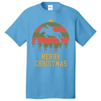 Merry Christmas Dressage Equestrian Xmas Tree Yell Basic T-shirt | Artistshot