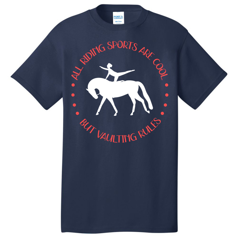 Vaulting Rules Vaulters Horse Equestrian Green Basic T-shirt | Artistshot