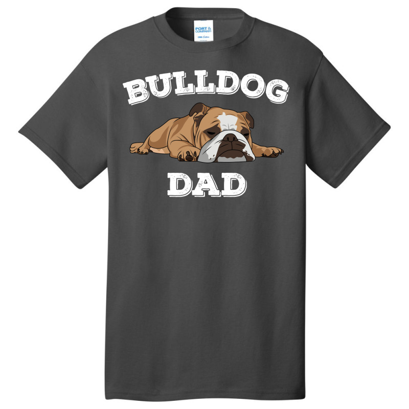 English Bulldog Bulldog Dad Nostalgia Basic T-shirt | Artistshot