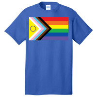 New 2021 Intersex Inclusive Progress Pride Flag Basic T-shirt | Artistshot