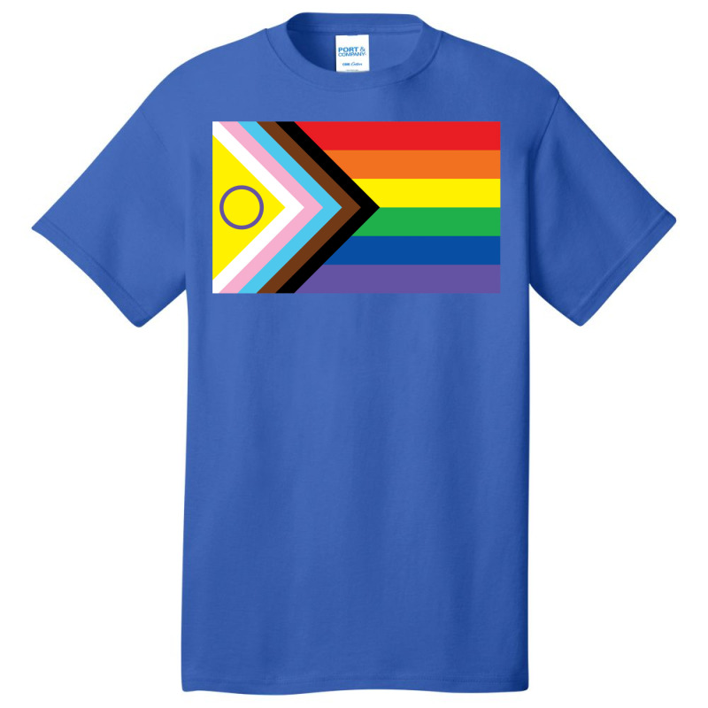 New 2021 Intersex Inclusive Progress Pride Flag Basic T-shirt by znaidiativot | Artistshot