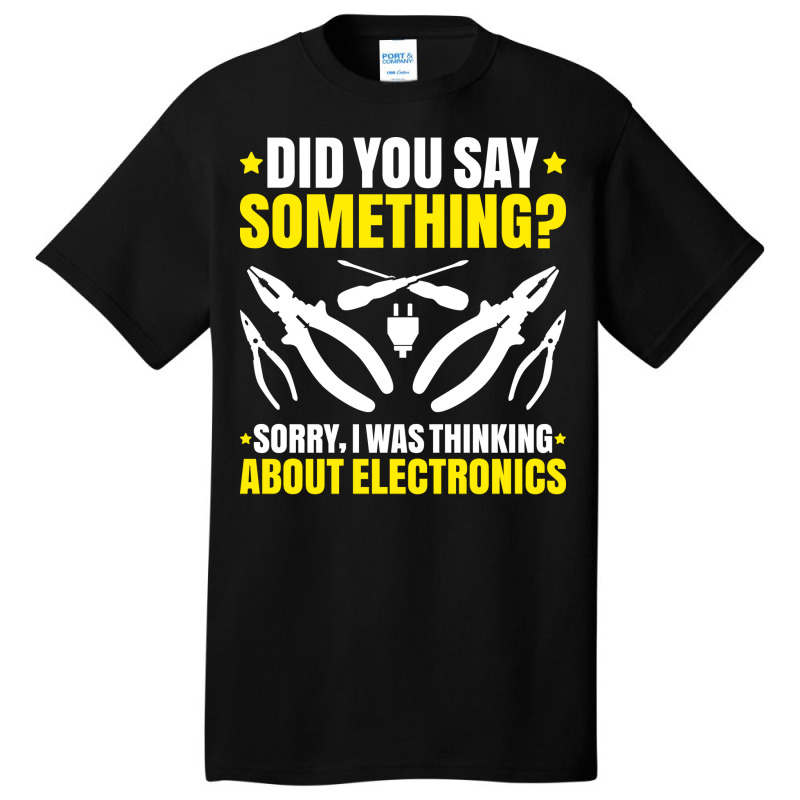 Electrician Lineman Wireman Electronics Technician Basic T-shirt by kusniabroder6 | Artistshot