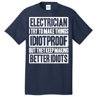 Electrician Lineman Wireman Electronics Technician Basic T-shirt | Artistshot