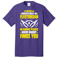 Electrician Lineman Wireman Electronics Technician Basic T-shirt | Artistshot