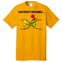 Electrician Joke Cute Gift Electricity Science Ner Basic T-shirt | Artistshot