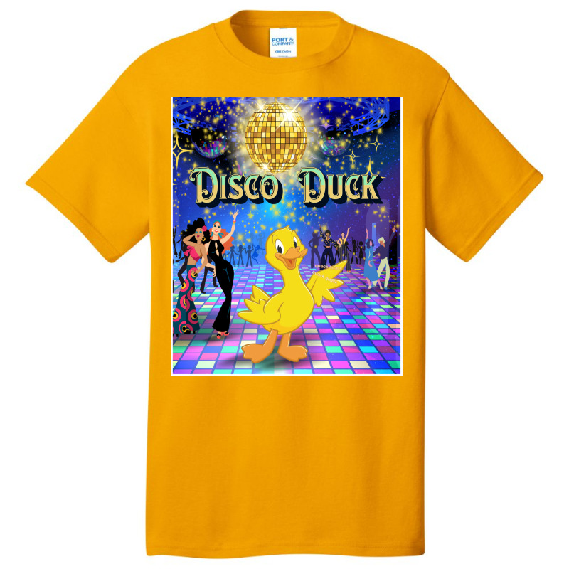 Disko Duck Girl Basic T-shirt by argirwpaenov9 | Artistshot