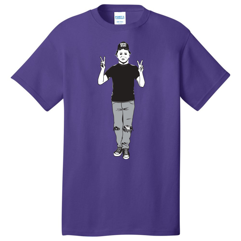 Halloween Mike Myers Mashup Basic T-shirt by mintoosaenanf | Artistshot