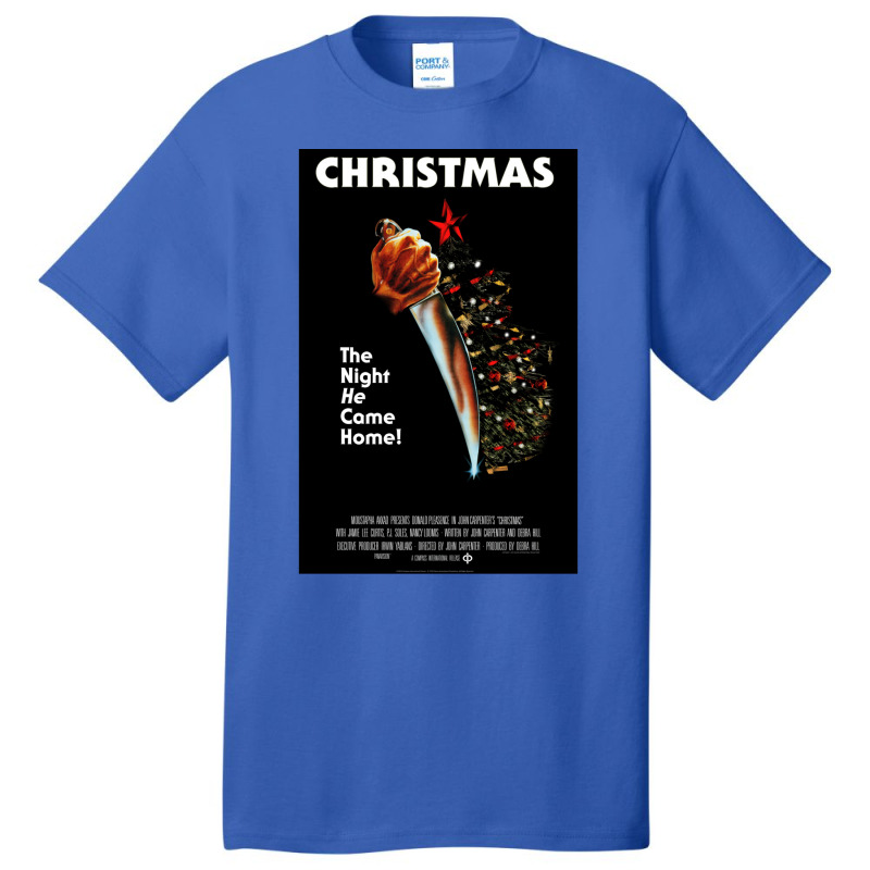 Christmas (halloween Poster Parody)  (1) Basic T-shirt | Artistshot