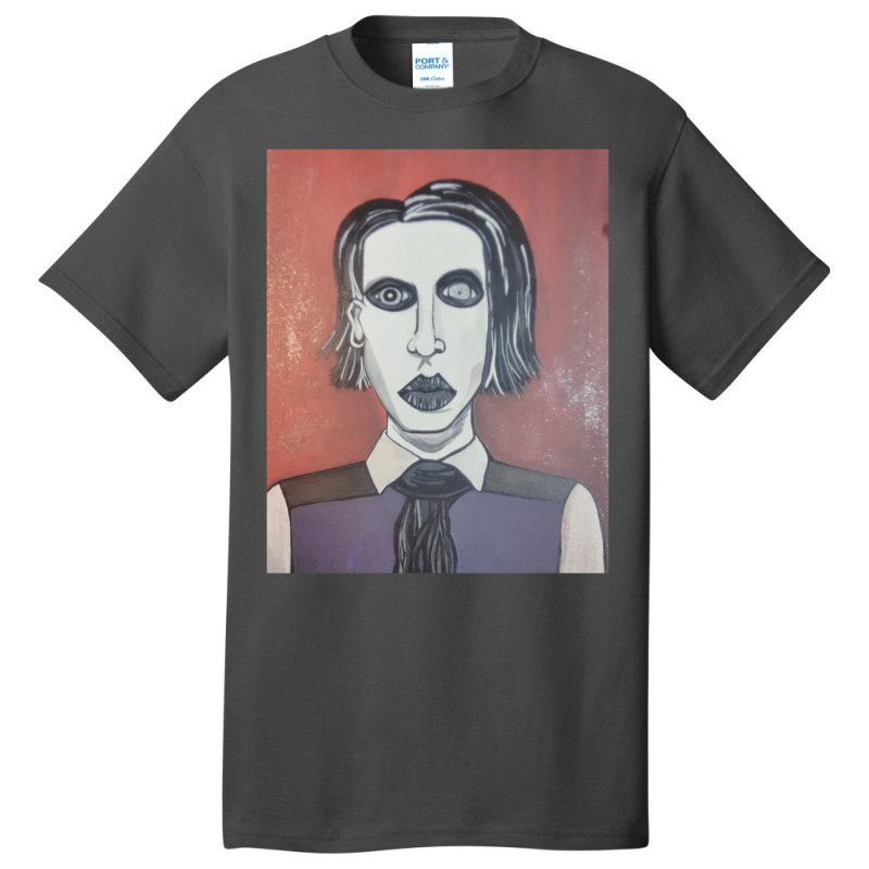 Marilyn Manson Basic T-shirt by cevassanadel | Artistshot