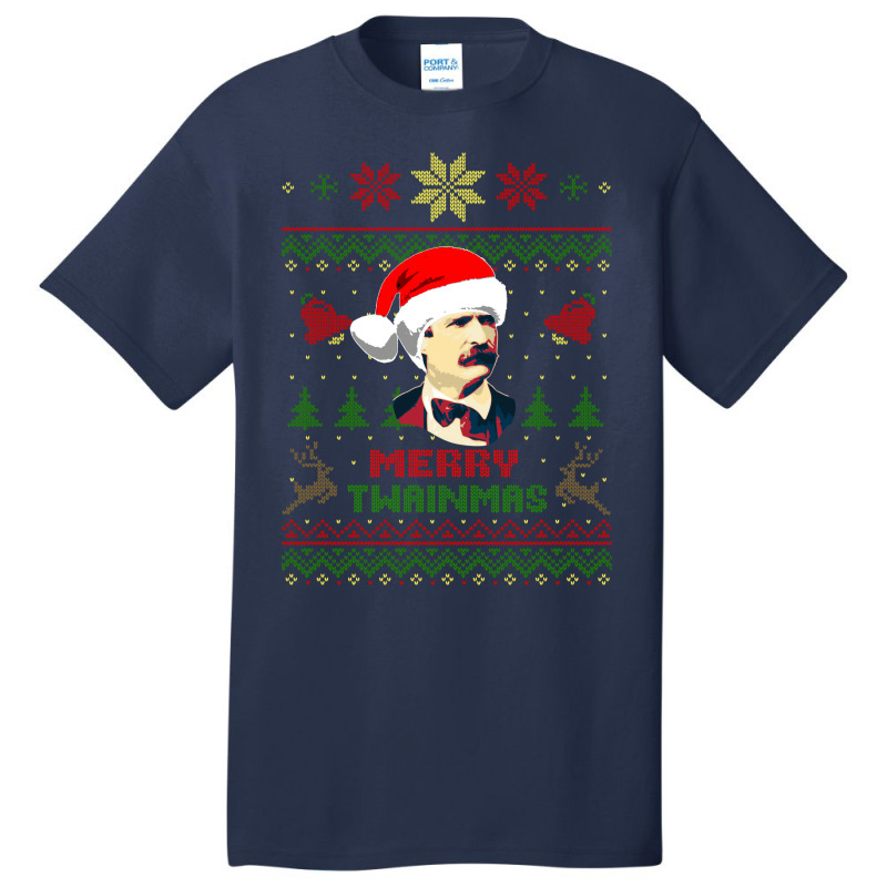 Mark Twain Merry Twainmas Christmas 1 Basic T-shirt | Artistshot