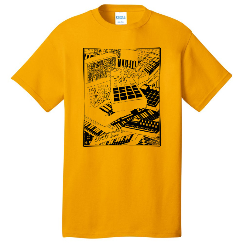 Synthesizer Art For Electronic Musician Basic T-shirt | Artistshot