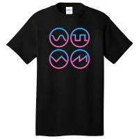 Synth Waveform Synthesizer Basic T-shirt | Artistshot