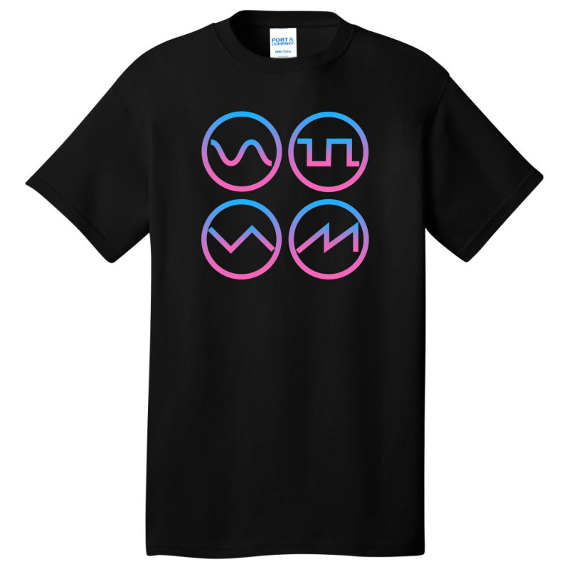 Synth Waveform Synthesizer Basic T-shirt | Artistshot