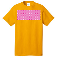 Pink Check Small Squares Pattern Basic T-shirt | Artistshot