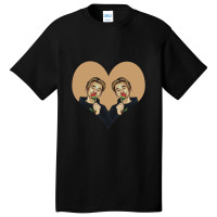 I Love You Marcus And Martinus My Valentine Day Basic T-shirt | Artistshot