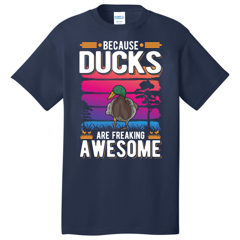 Duck Gift Breeder Retro Tumblr Basic T-shirt by atitikanokok | Artistshot