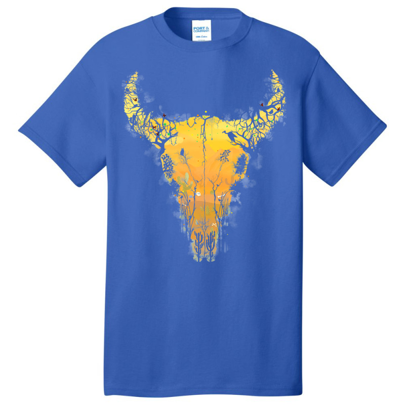 Dark Desert Cow Skull Basic T-shirt | Artistshot