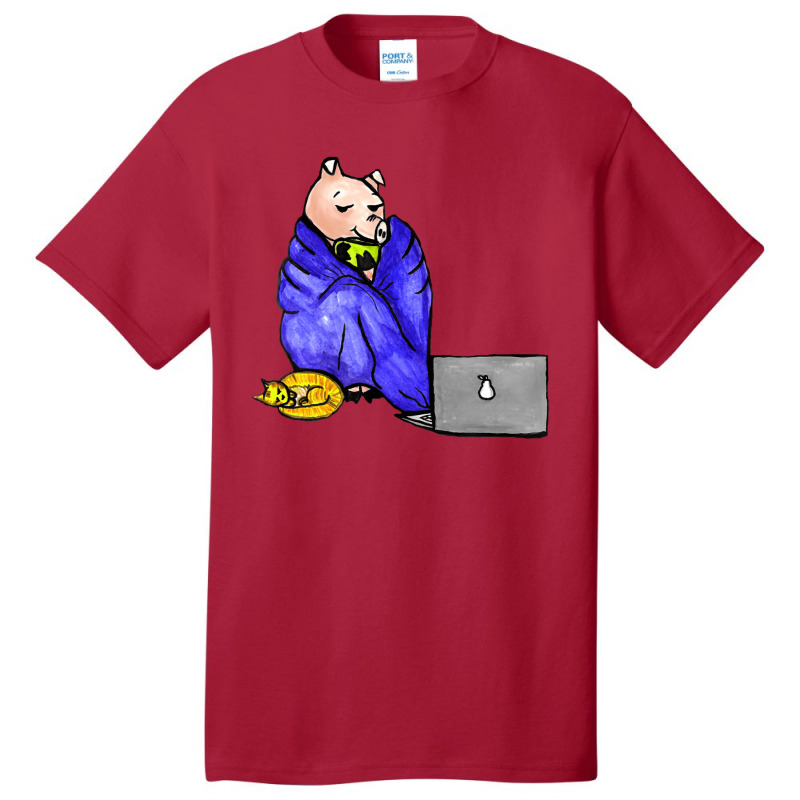 This Little Piggy Stayed Home And Caught Up On Got Basic T-shirt by lannonchisumn | Artistshot