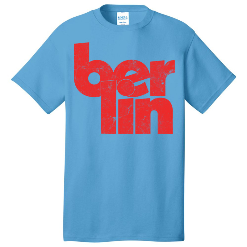 Berlin  Retro Typography Design Basic T-shirt | Artistshot