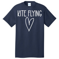 Kite Flying Heart Girl Basic T-shirt | Artistshot