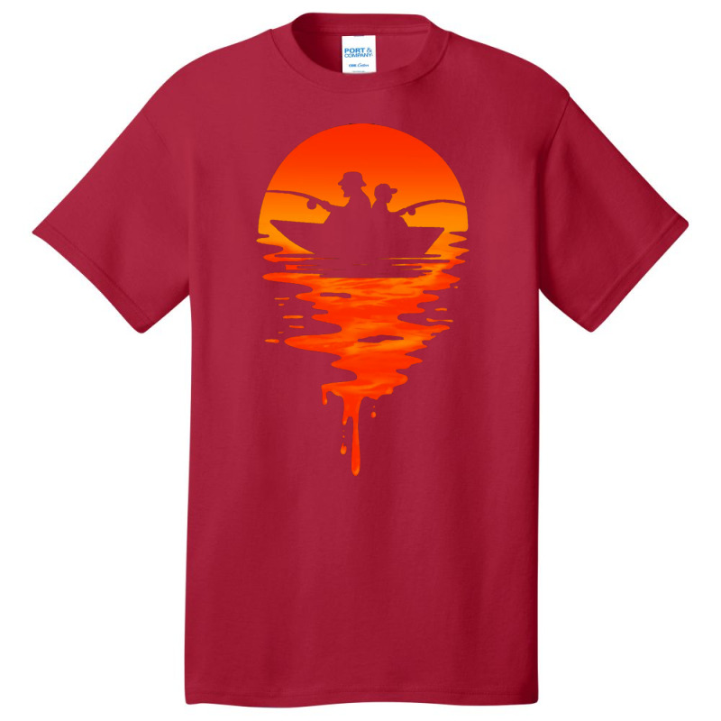 Fishing Boy Basic T-shirt by zydravidic2 | Artistshot