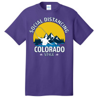 Social Distancing Colorado Style Fly Fishing  Grea Basic T-shirt | Artistshot