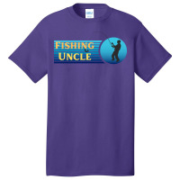 Fishing Uncle Blue Basic T-shirt | Artistshot