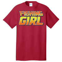 Fishing Girl Vintage Design Perfect Present For Mo Basic T-shirt | Artistshot