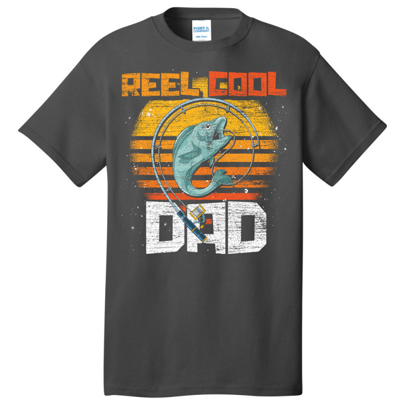 Fisherman Angle Fish Fathers Day Cool Dad Funny Fi Basic T-shirt | Artistshot