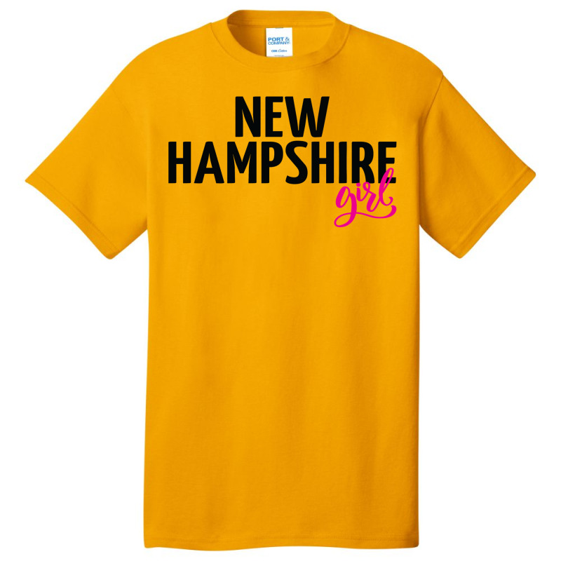 New Hampshire Girl Basic T-shirt | Artistshot