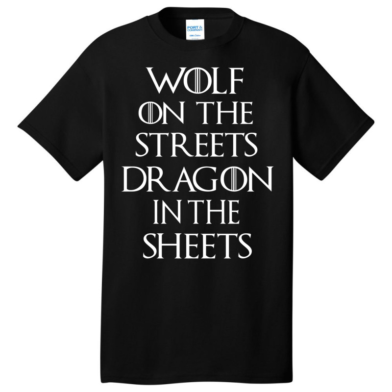 Wolf On The Streets Basic T-shirt | Artistshot