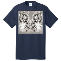 Twin Grey Dragons Basic T-shirt | Artistshot